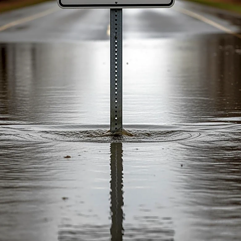 Flooding Closes Roads in Vernon County, Wisconsin