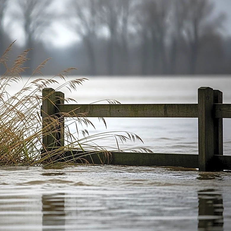Horse Rescued from Flooded Creek Near Marengo, Illinois