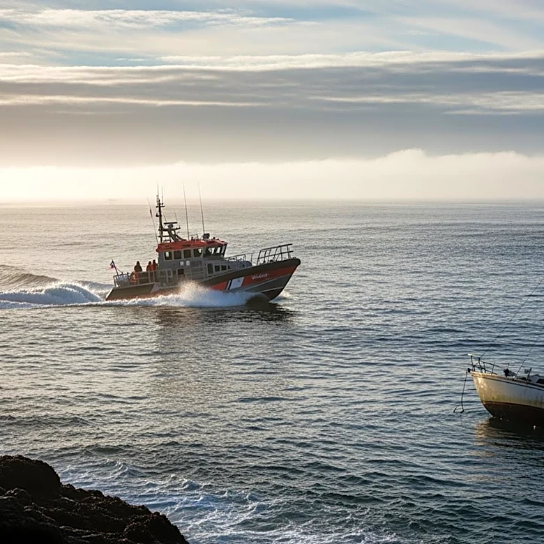 Coast Guard Rescues Four from Disabled Yacht Near Moriches Inlet, NY