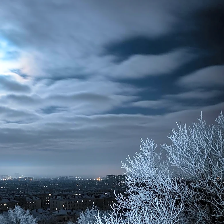 Cloudy Night in Philadelphia Region with Freeze Watch for Tuesday