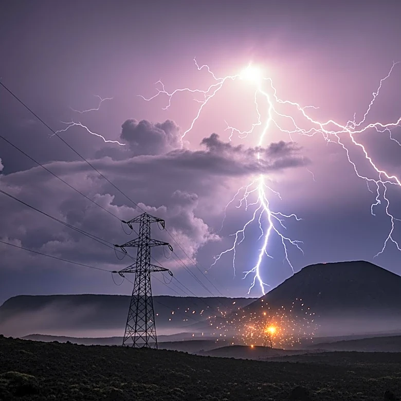 Lightning Storm Causes Power Outages Across South Iceland