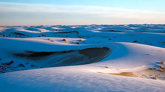 Snowfall Blankets Southern Argentina's Patagonian Desert