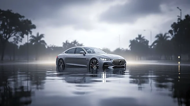 Heavy Rainfall Leads to Car Submersion in Port St. Lucie, Florida