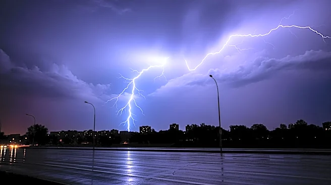 Lightning Strikes Sacramento During NorCal Spring Storm