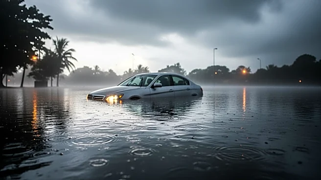 Heavy Downpours Lead to Car Submersion in Port St. Lucie, Florida