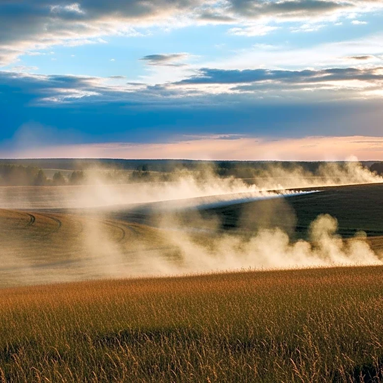 Smoke from Prescribed Burn Southwest of Bozeman