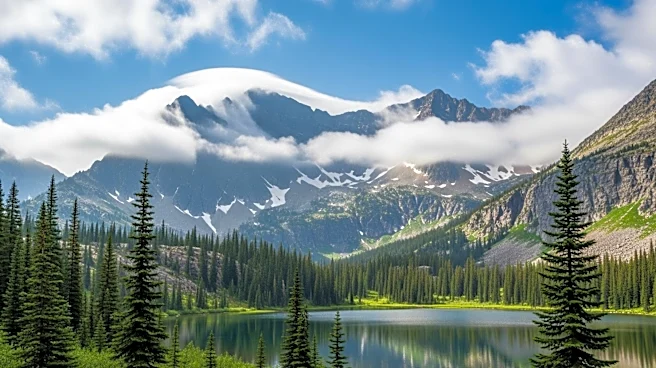 Weather Conditions in Glacier National Park: Partly Cloudy Skies