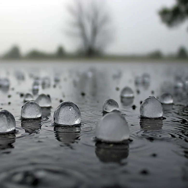 Severe Weather Brings Hail to Solano County, California