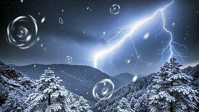 Spring Storm Brings Lightning and Snow to Northern California