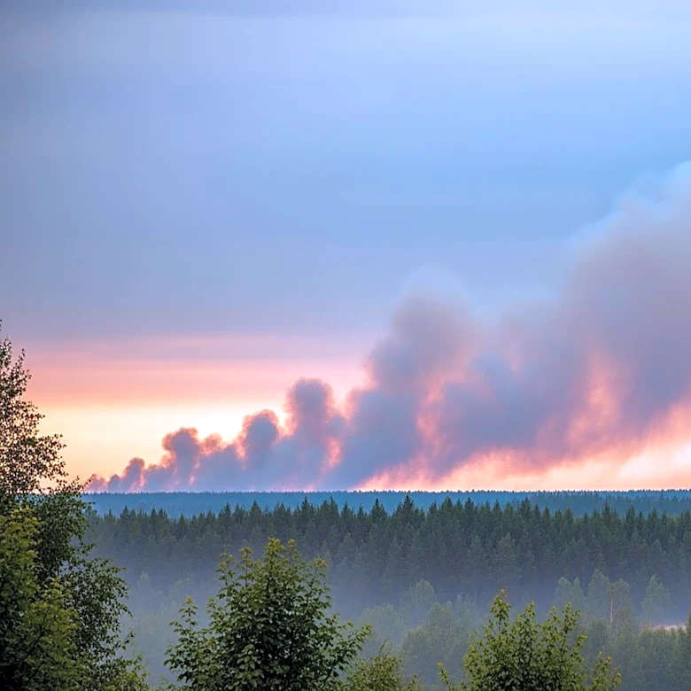 South Carolina Wildfire Causes Smoky Conditions in Southeastern North Carolina
