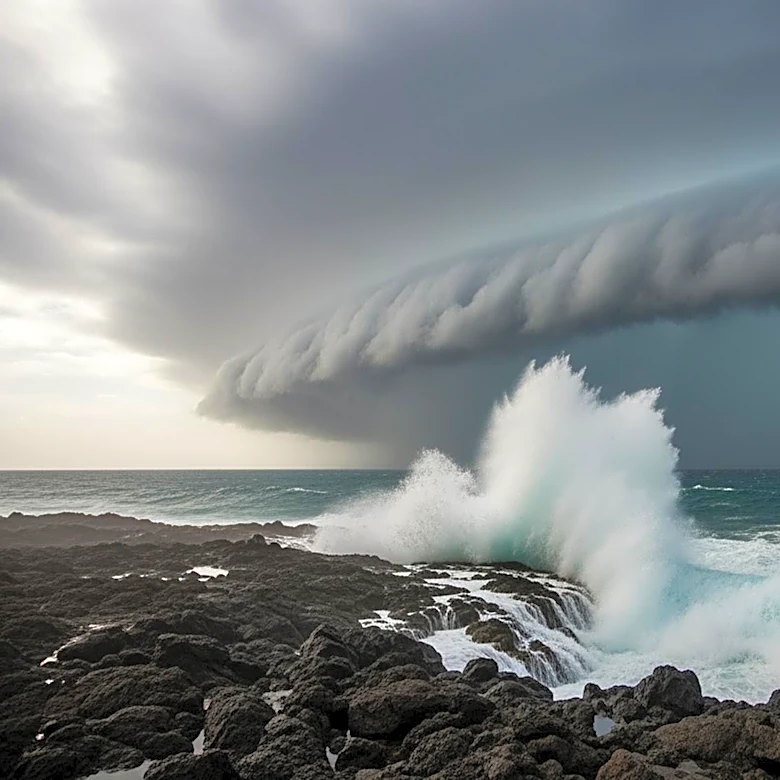 Super Typhoon Sinlaku Strikes Northern Mariana Islands with Intense Winds and Rain