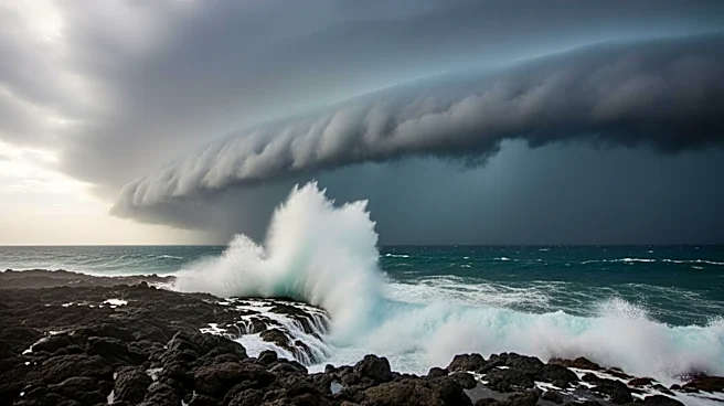 Super Typhoon Sinlaku Strikes Northern Mariana Islands with Intense Winds and Rain