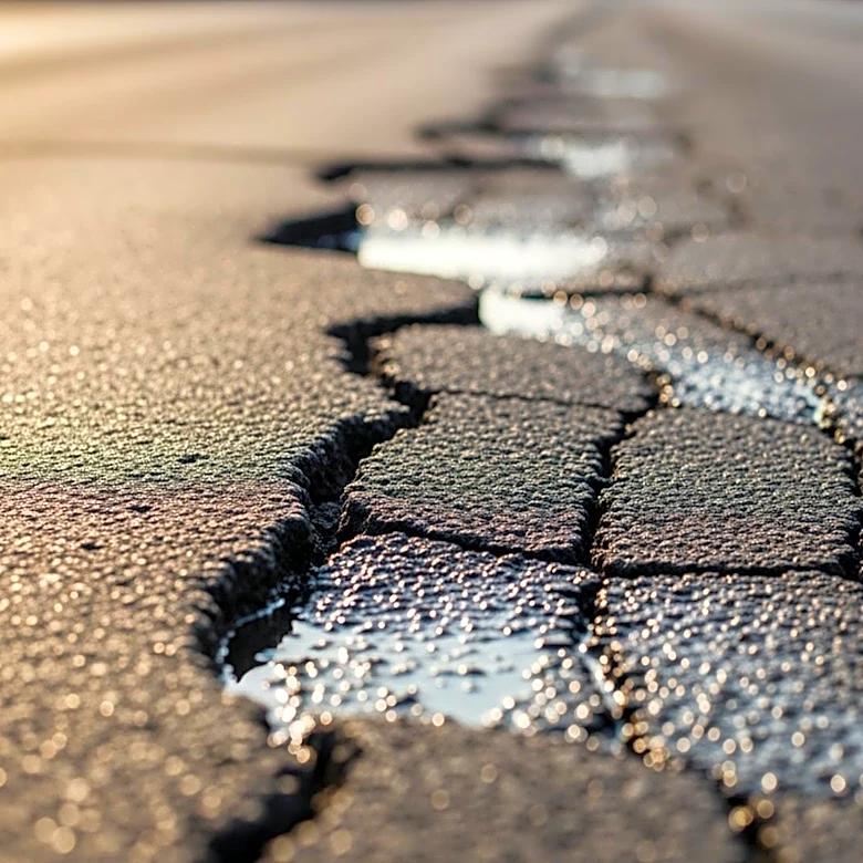 Road Closure in Baltimore Due to Buckled Road and Water