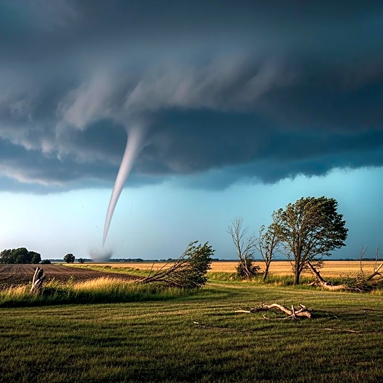 Tornado Strikes Rural Midwest, Causing Damage