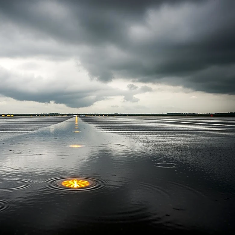 Flooding at Chicago's O'Hare Airport as Heavy Rain Hits