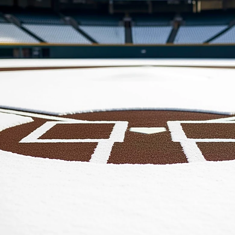 Mid-April Snow Blankets Coors Field as Dodgers-Rockies Series Begins