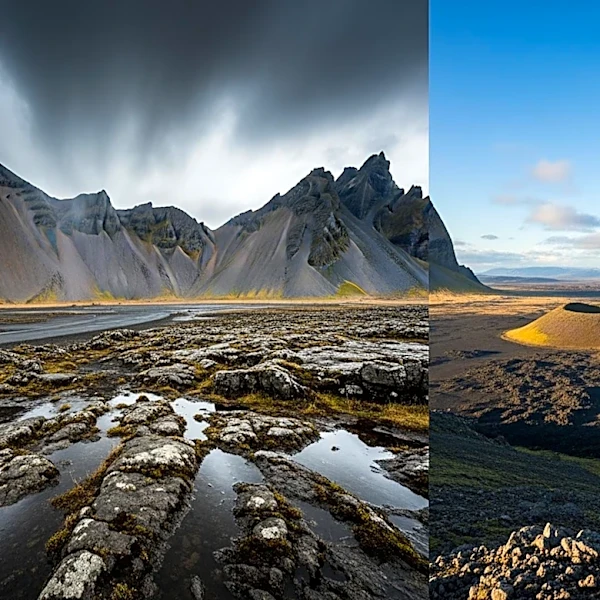 Weather Divide Across Iceland: Rain in East, Clear Skies in West