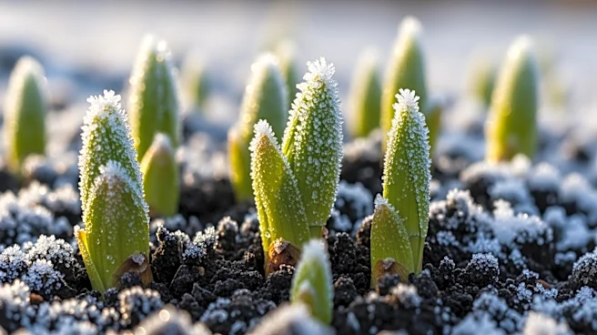 Spring Snow and Hard Freeze Threaten Plants in Liverpool