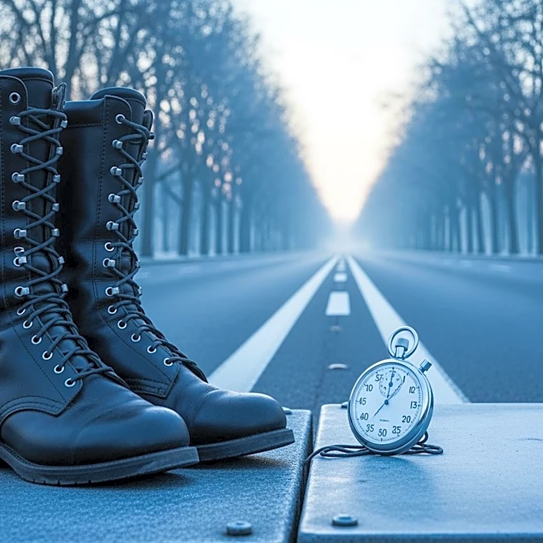 Cold Start for Boston Marathon as Military Marchers Begin