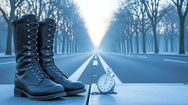 Cold Start for Boston Marathon as Military Marchers Begin