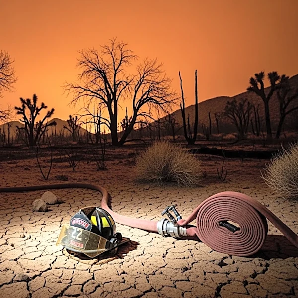 Skyline Fire in Yucca Valley Destroys Four Structures, Injures Firefighter