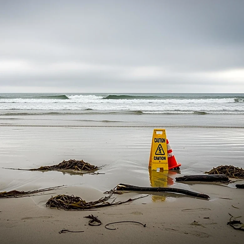 Post-Rain Hazards at Southern California Beaches