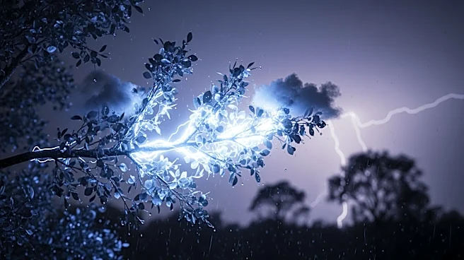Trees Emit Electrical Glow During Storms in North Carolina
