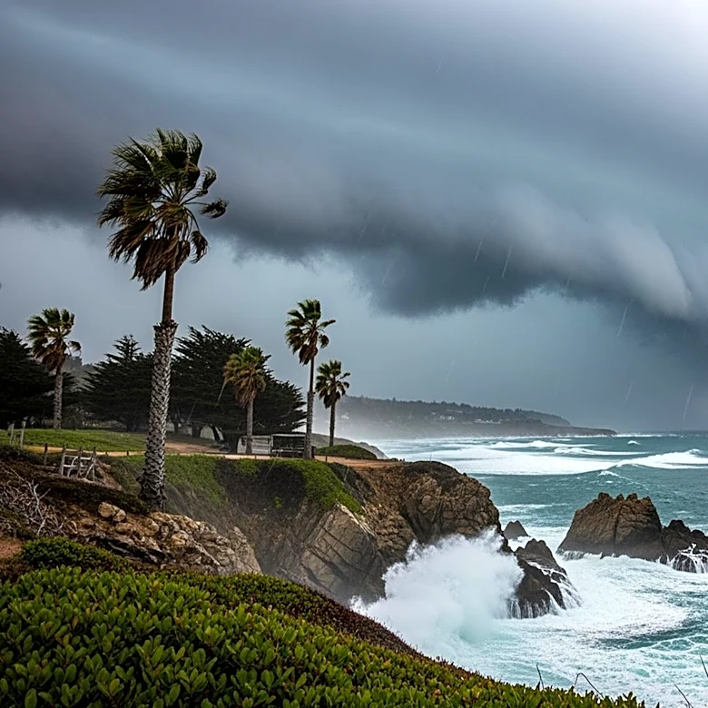 Rainstorm and Fierce Winds Hit Southern California
