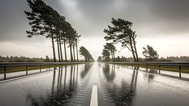 Rainstorm and Fierce Winds Impact California Traffic