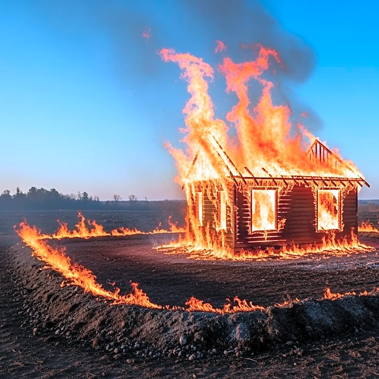 Richburg, SC: Scientists Burn Homes to Study Wildfire Protection