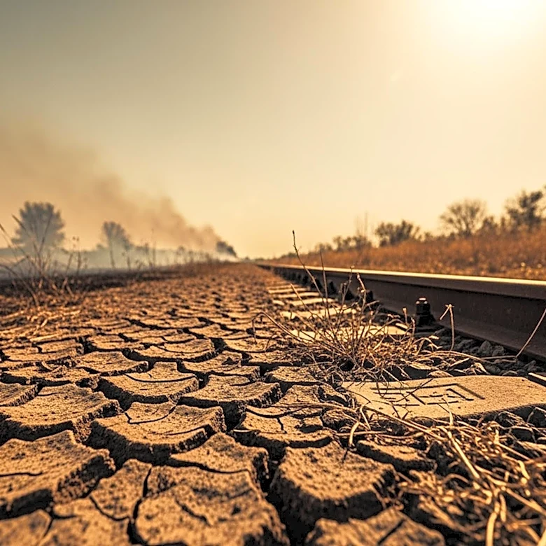 Railroad Fire Threatens Clay County Amid Historic Drought