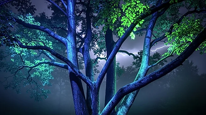 North Carolina Trees Emit Electric Glows During Thunderstorms