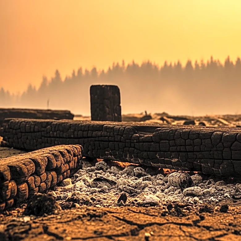 Wildfire Destroys 47 Buildings in Brantley County, Georgia