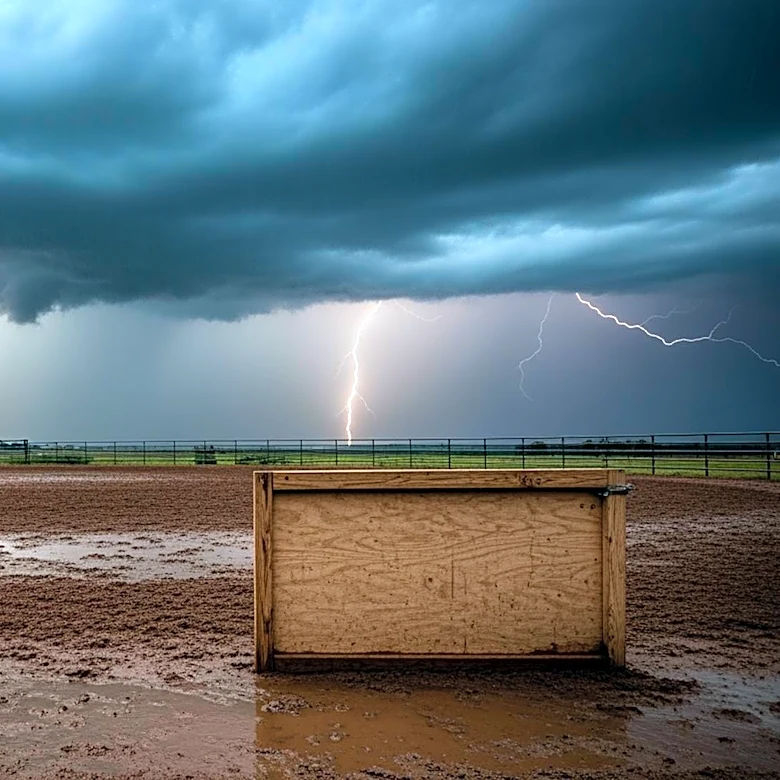 Clovis Rodeo Kicks Off Amid Thunderstorms