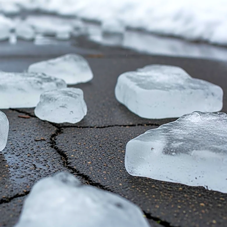Ice Chunks from Heavy Rain and Snowmelt Damage Homes in Northeastern Michigan