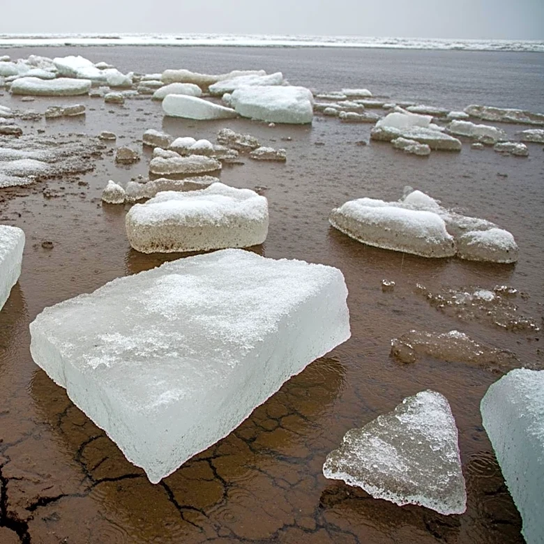 Heavy Rain and Snowmelt Threaten Michigan Homes with Ice Chunks