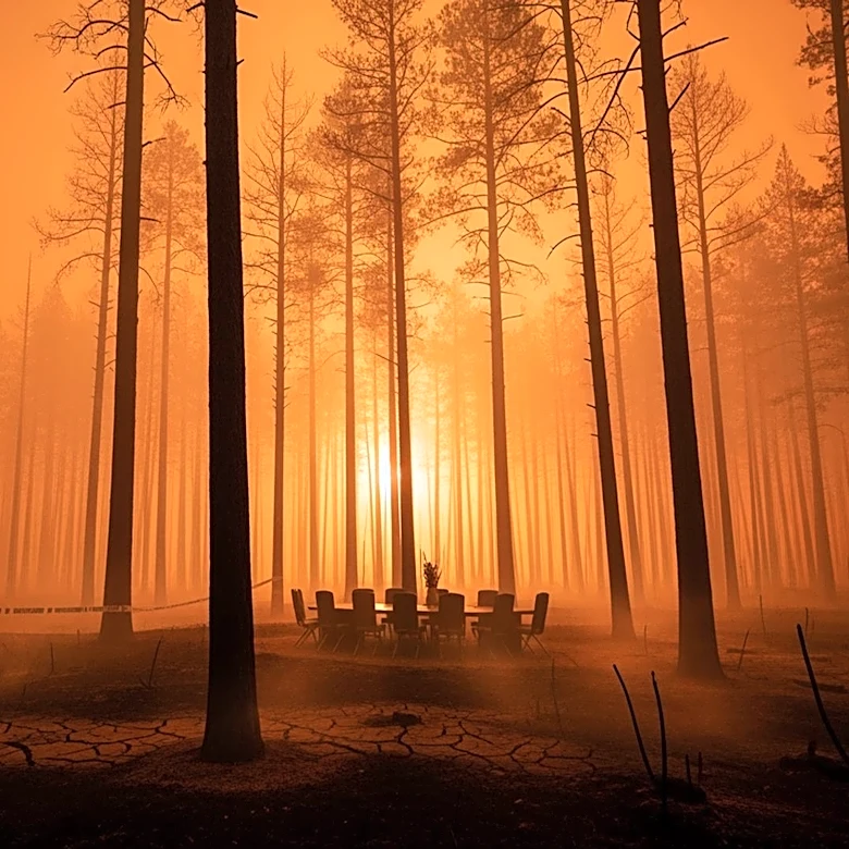 Wildfires Ravage Brantley County, Georgia, Destroying Structures