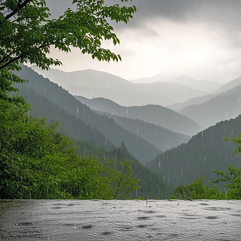 Rainy Weather Challenges Visitors in Great Smoky Mountains