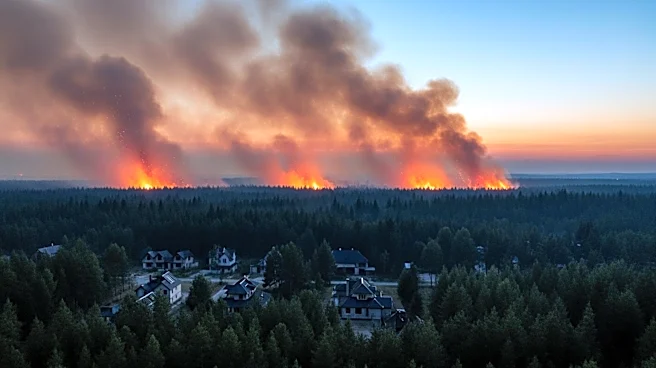 Expanding Wildfire in Georgia Threatens Homes and Prompts Evacuation Alerts