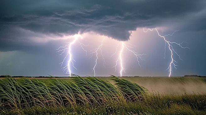 Severe Thunderstorms with Large Hail and Strong Winds in North Texas