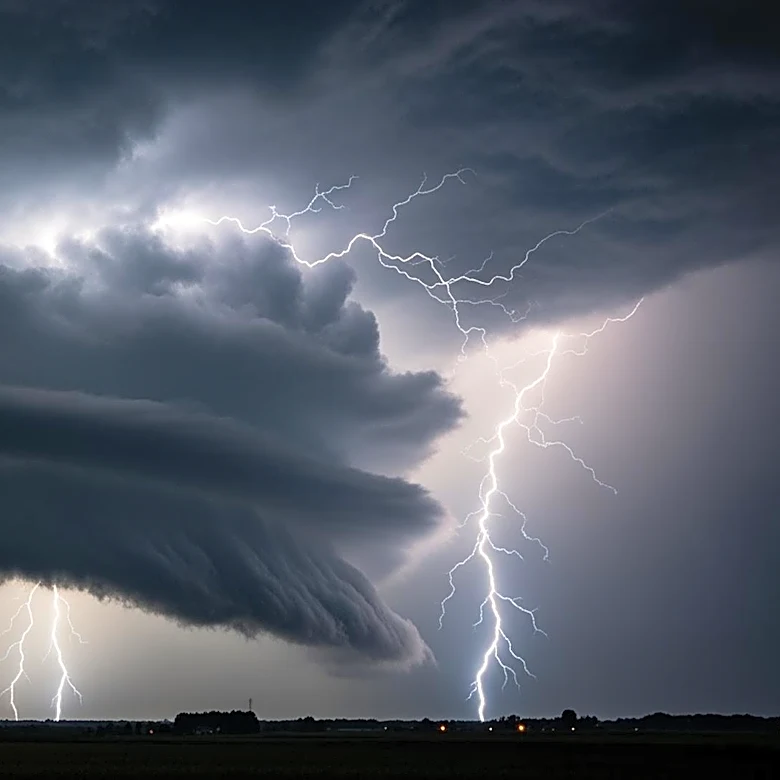Severe Weather Threat Looms for Iowa: Thunderstorms and Possible Tornadoes Expected