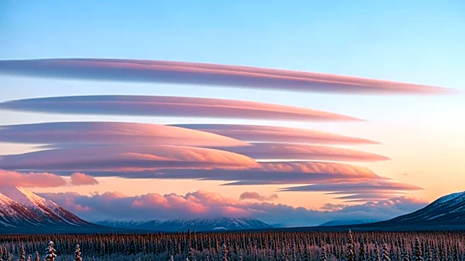 Cloud Formations Signal Winter's End in Southern Alaska