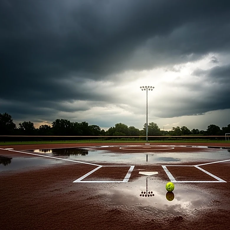 Austin Softball Game Delayed Due to Storms