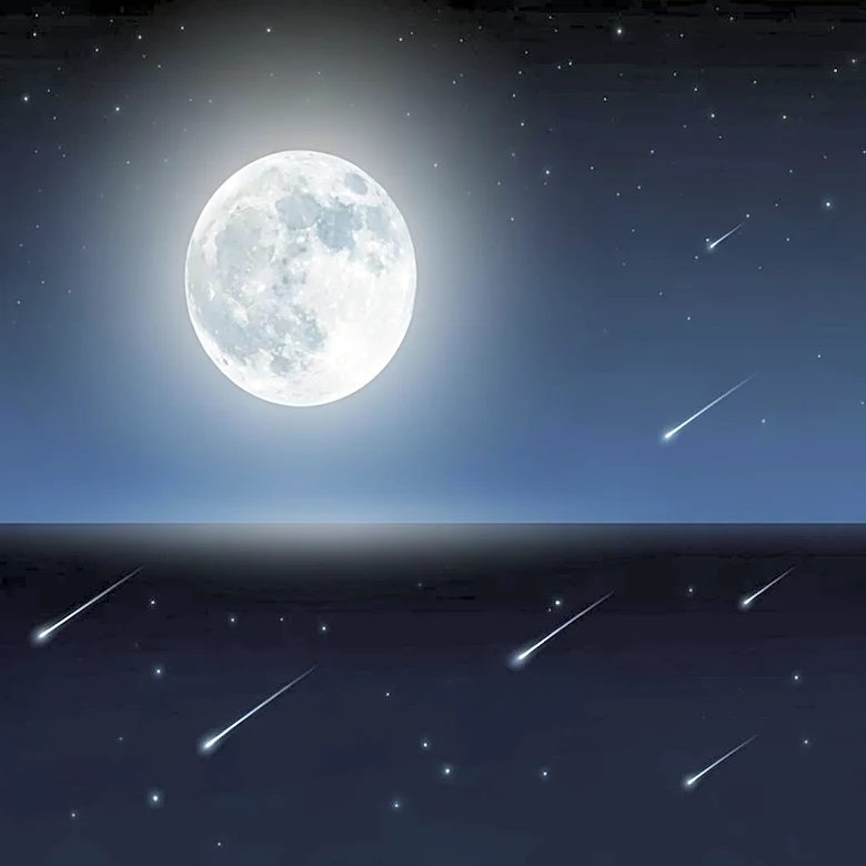 Bright Moon May Dim Eta Aquarid Meteor Shower Visibility