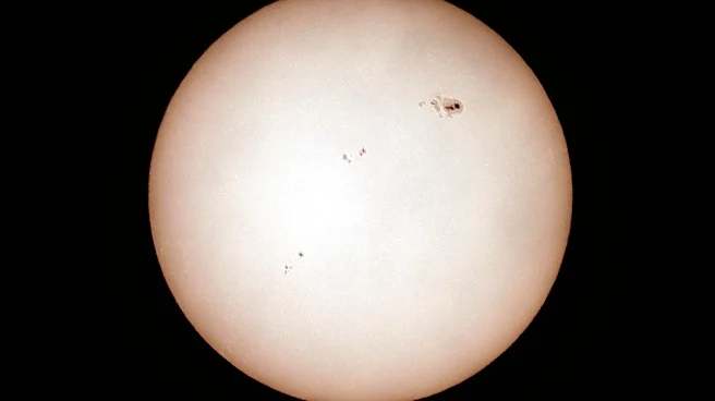 Giant Sunspot Temporarily Quiet as It Turns Toward Earth