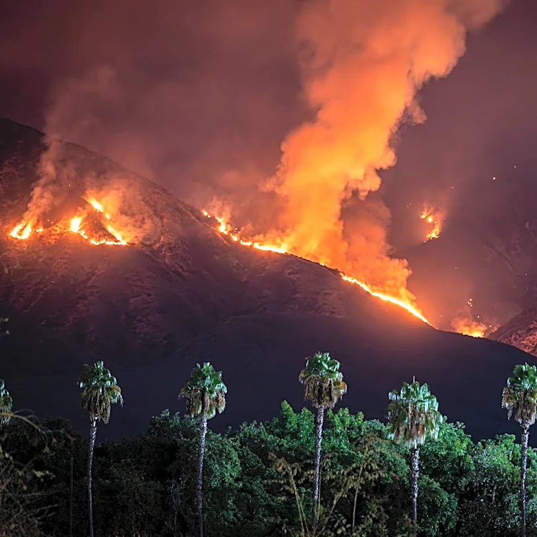 Satellite Images Capture Simi Valley and Santa Rosa Island Wildfires