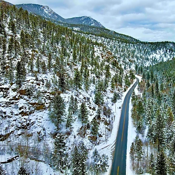 Snowfall Observed in Colorado's Berthoud Pass