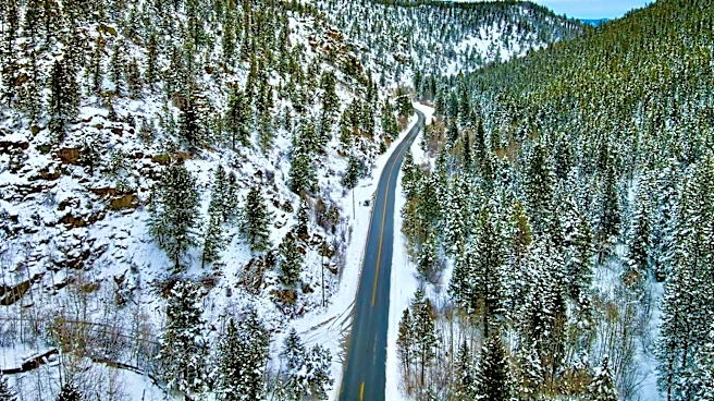 Snowfall Observed in Colorado's Berthoud Pass
