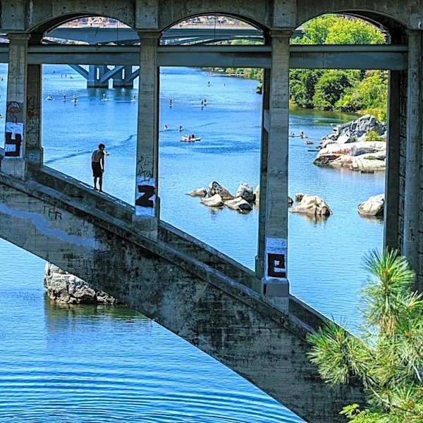Calm Waters Await Paddleboarders at Lake Natoma, Folsom