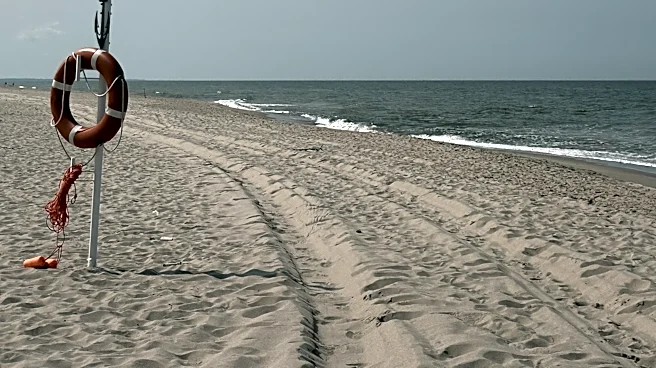 Rising Tide Traps Fishermen on Reef at Penfield Beach, Fairfield, CT